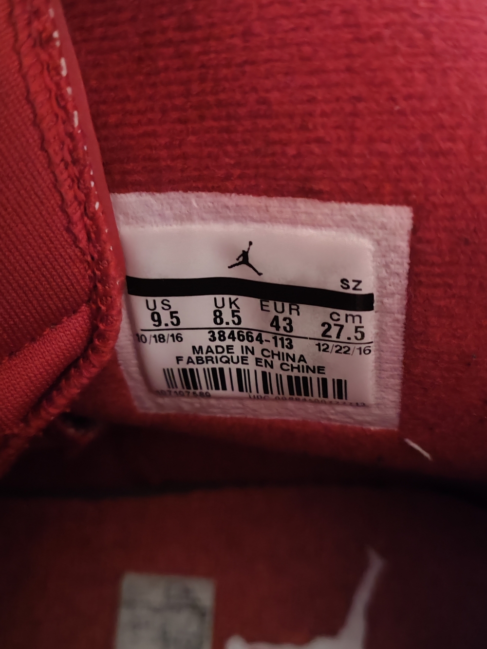 Air Jordan 6 / 2016. Alternate 1991. Rare Sneakers - Picture 6 of 6